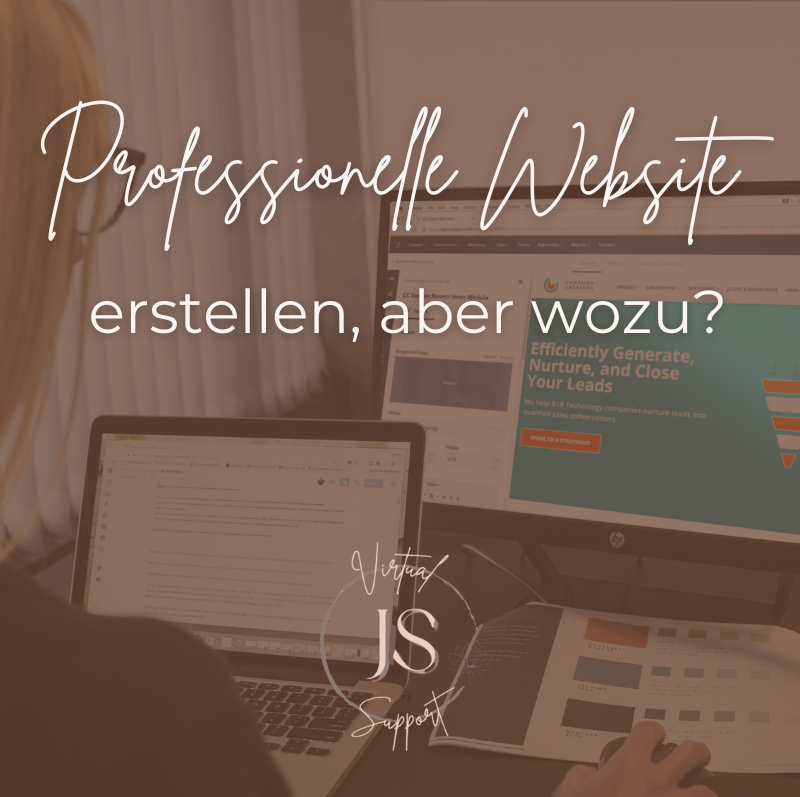 Du betrachtest gerade Professionelle Website erstellen, aber wozu?