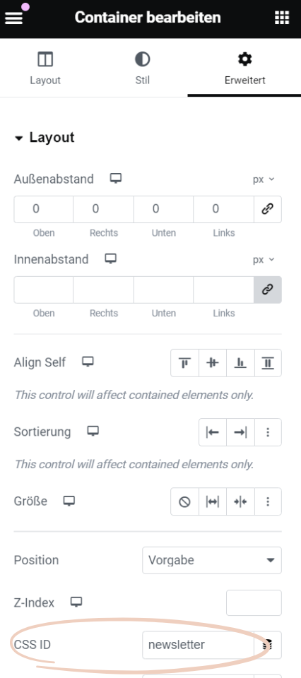 Anker-css-id-hinterlegen-im-container-widget-elementor